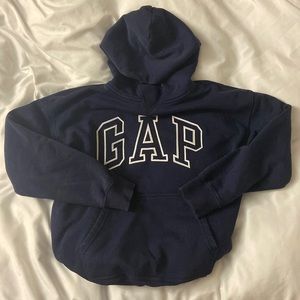 -navy blue GAP logo hoodie